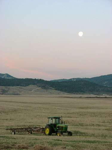 Moon and Tractor